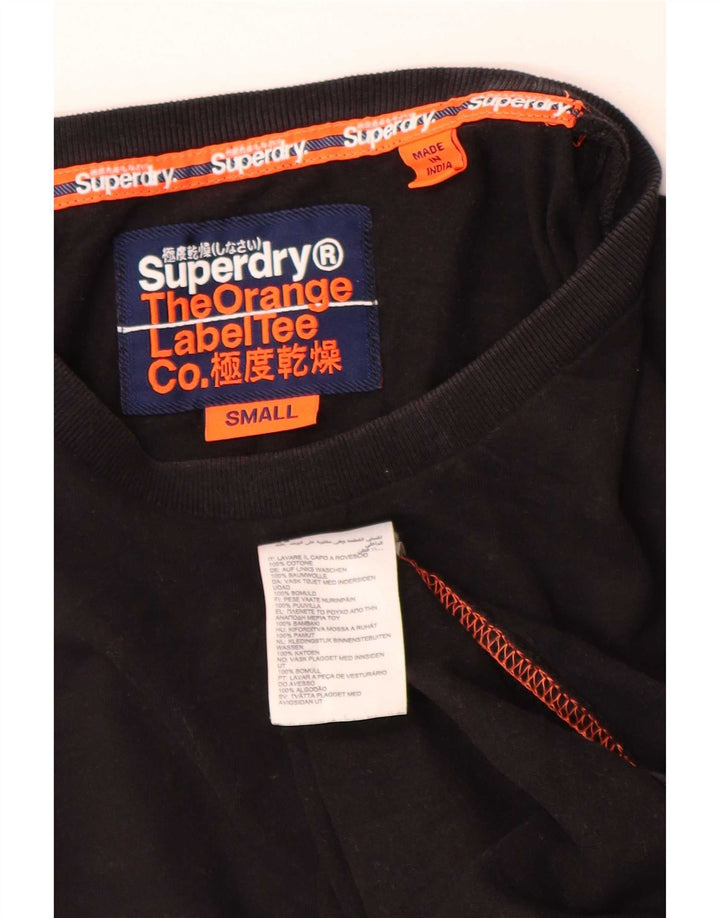 Superdry Ανδρικό T-Shirt Top Μικρό μαύρο βαμβακερό