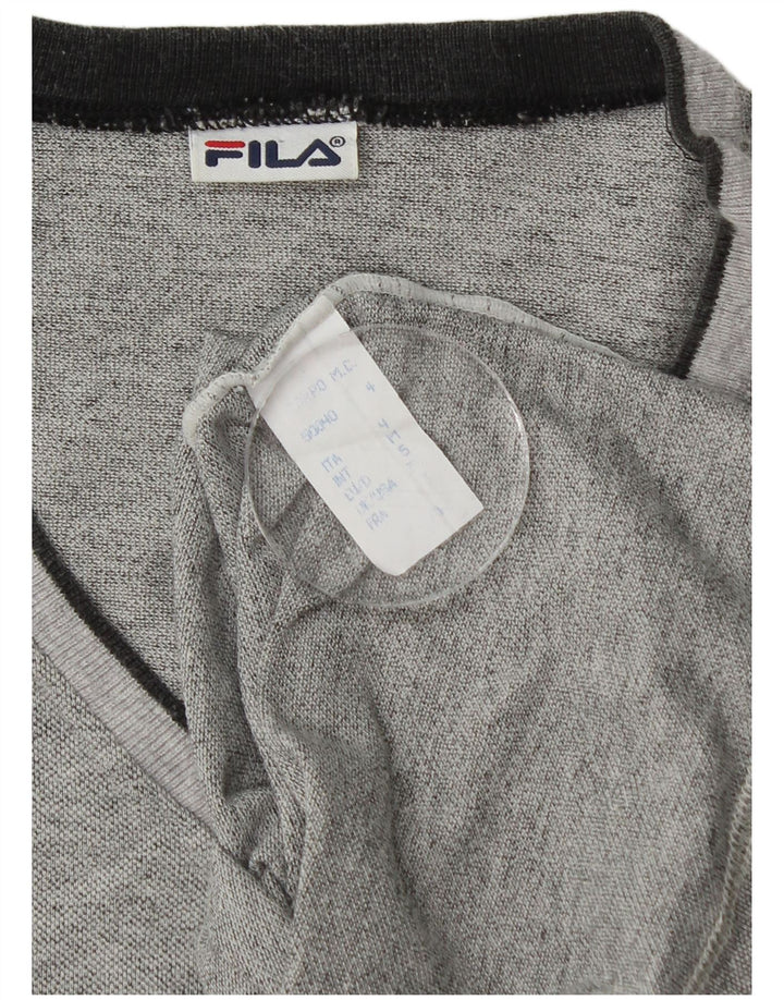 Ανδρικό T-Shirt Fila Top Μεσαίο γκρι βαμβακερό