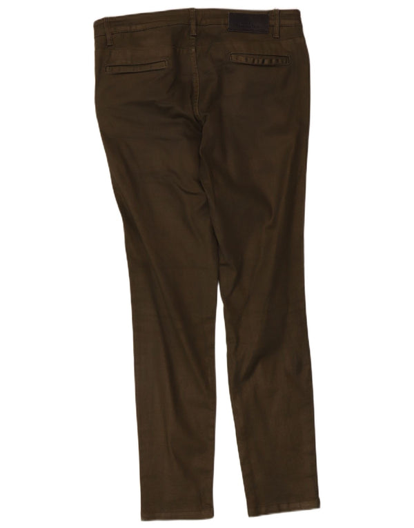 Massimo Dutti Γυναικείο Slim Cargo Παντελόνι EU 40 Medium W30 L29 Khaki Cotton