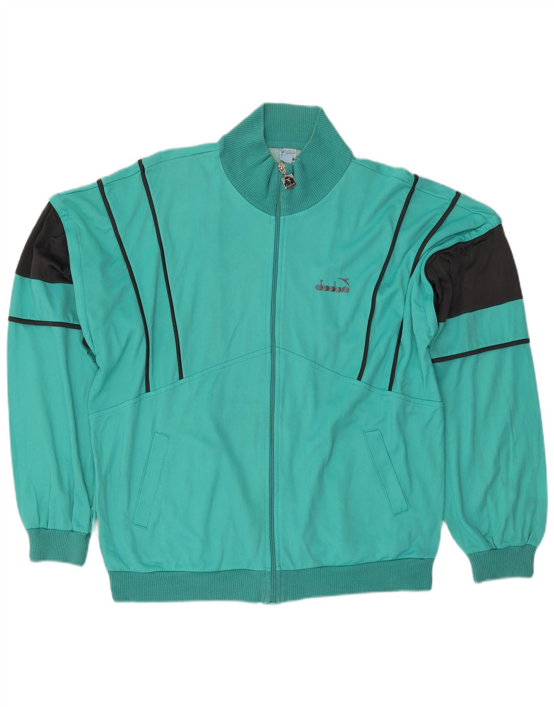 Ανδρική φόρμα DIADORA Top Jacket IT 54 XL Turquoise Colourblock