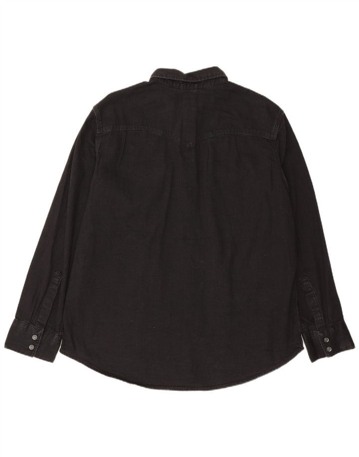 Ανδρικό τζιν πουκάμισο Levi's Standard XL Μαύρο βαμβακερό