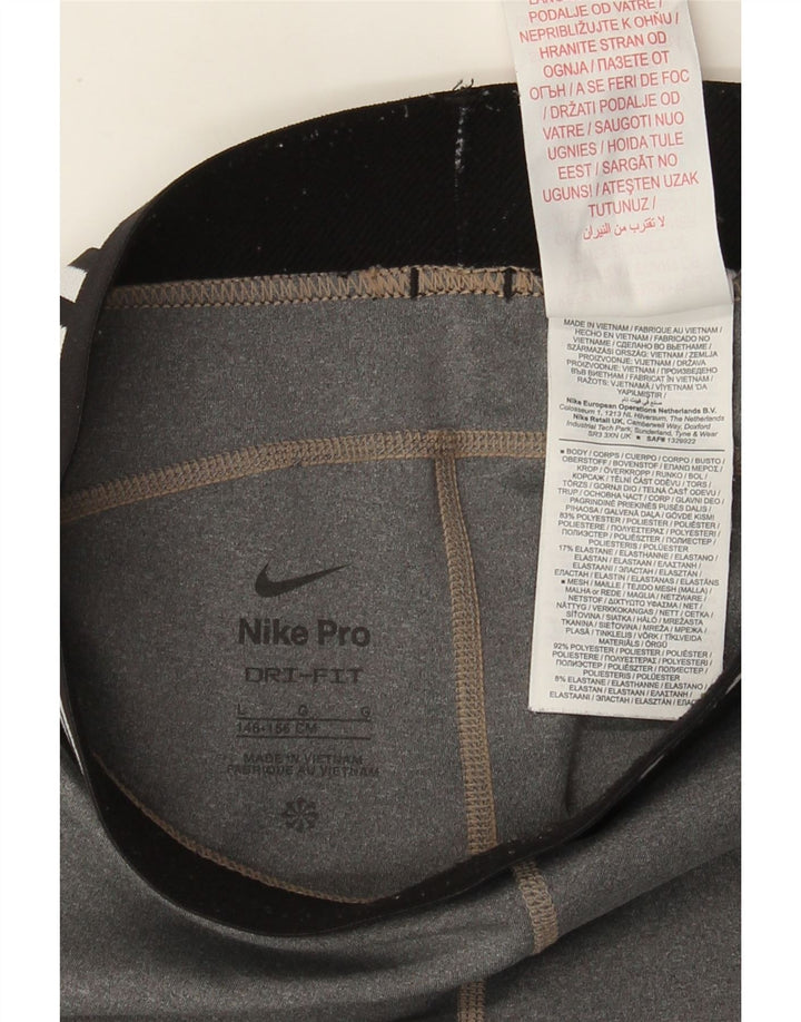 Γραφικά κολάν Nike Girls 12-13 ετών Μεγάλο γκρι πολυεστέρα