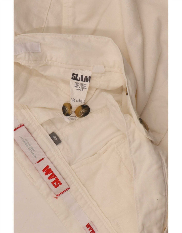 Slam Ανδρικό σορτς Chino IT 48 Medium W32 Λευκό βαμβακερό