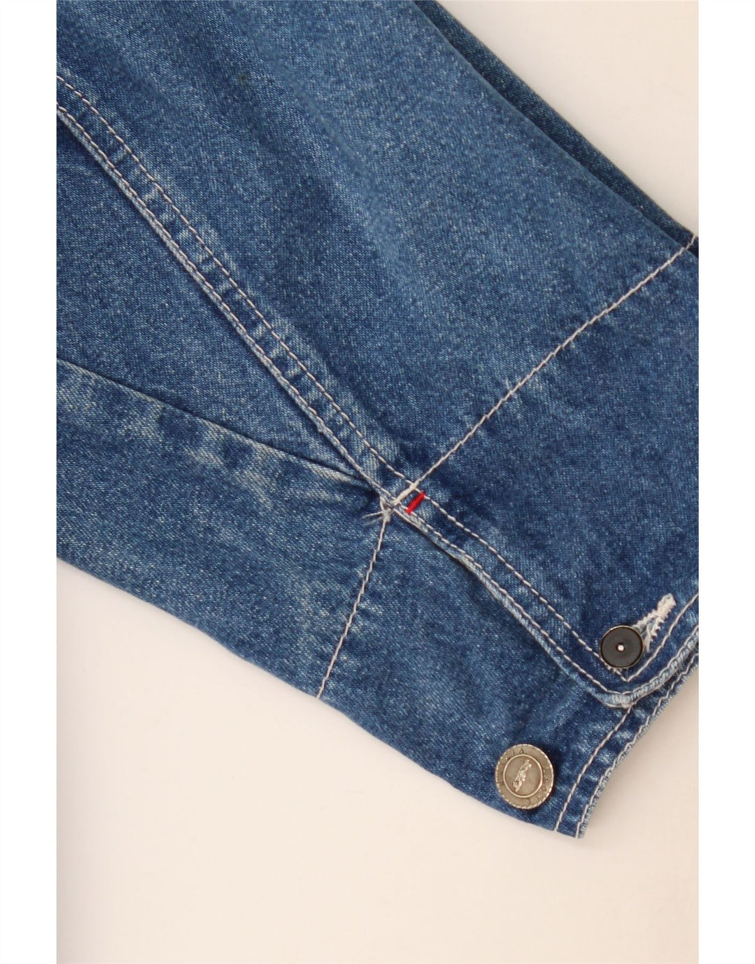 Krizia Ανδρικό Τζιν Μπουφάν UK 14 Medium Blue