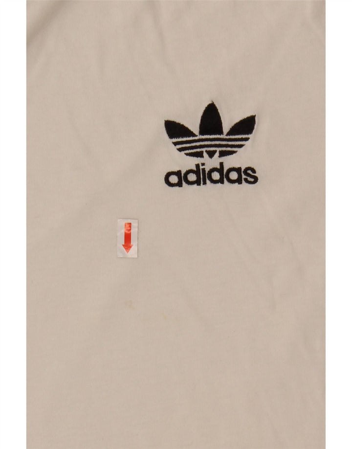 Ανδρικό T-Shirt ADIDAS Top Μεσαίο λευκό βαμβακερό