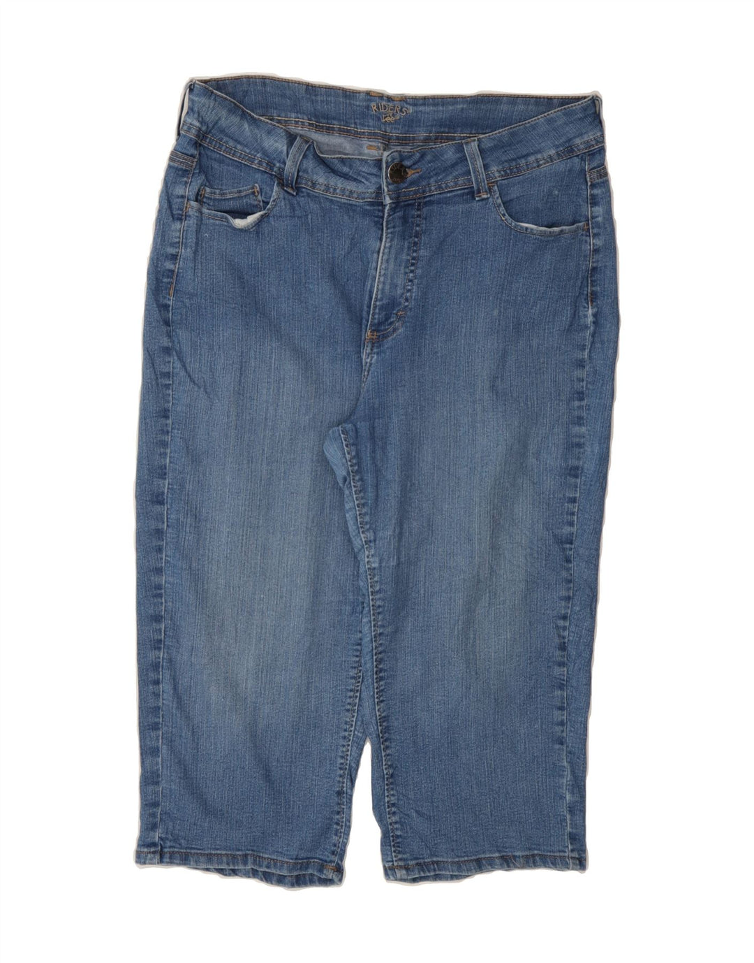 LEE Womens Riders Loose Fit Capri Jeans W32 L18 Blue Vintage Lee and Second-Hand Lee from Messina Hembry 