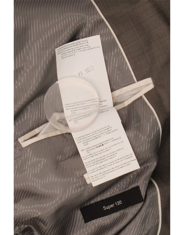 Ανδρικό σακάκι Hugo Boss Super 120's 2 Button UK 38 Medium Grey Wool