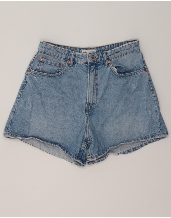 ZARA Γυναικείο τζιν σορτς EU 40 Medium W30 Μπλε βαμβακερό