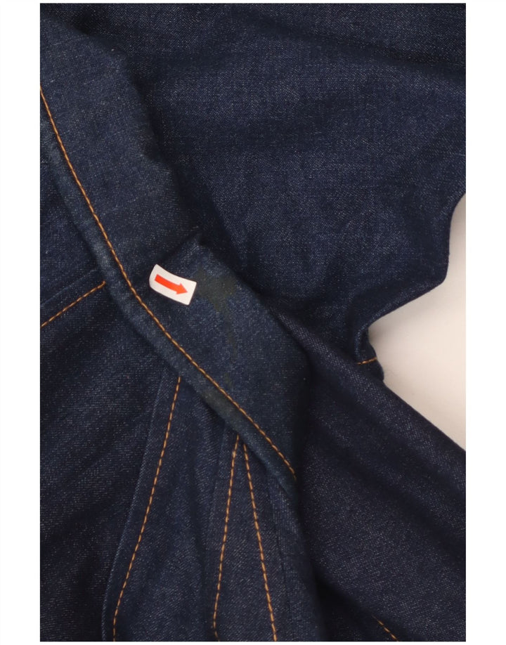 VINTAGE Ανδρικό τζιν παλτό UK 18 XL Navy Blue