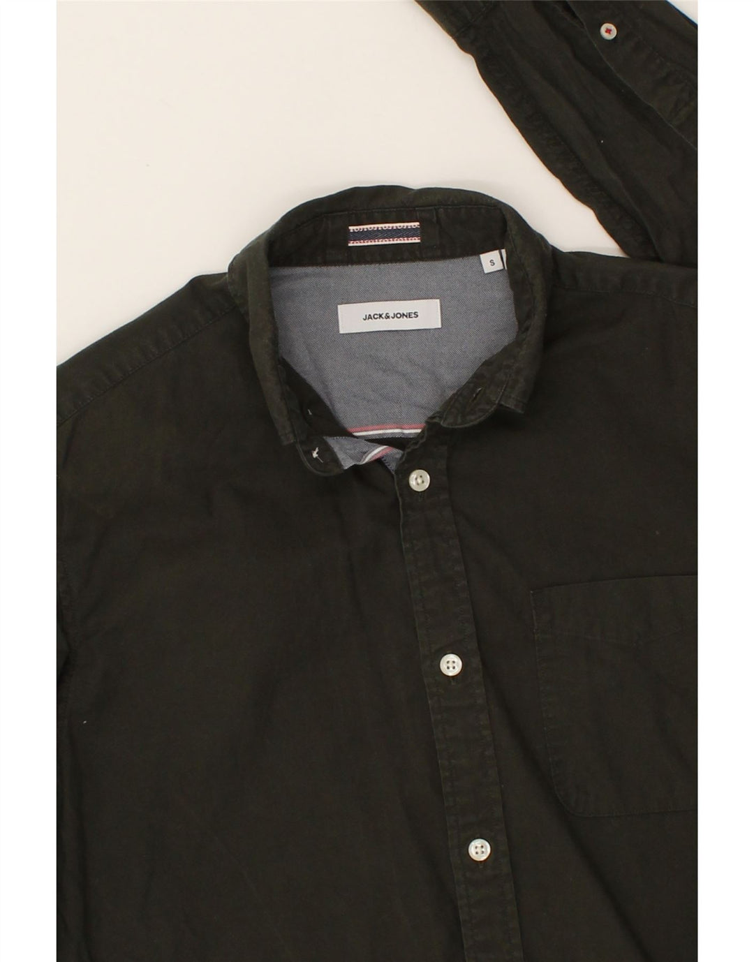 JACK & JONES Mens Shirt Small Green Cotton Vintage Jack & Jones and Second-Hand Jack & Jones from Messina Hembry 