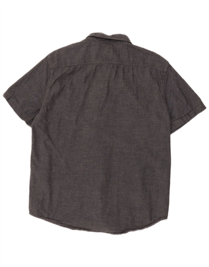 Ανδρικό κοντομάνικο πουκάμισο LEVI'S Standard Fit μεγάλο γκρι βαμβακερό