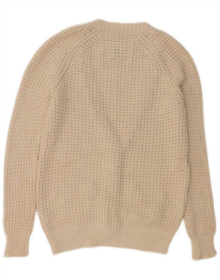 Jack Wills Γυναικείο υπερμεγέθη Ζακέτα πουλόβερ UK 10 Small Beige