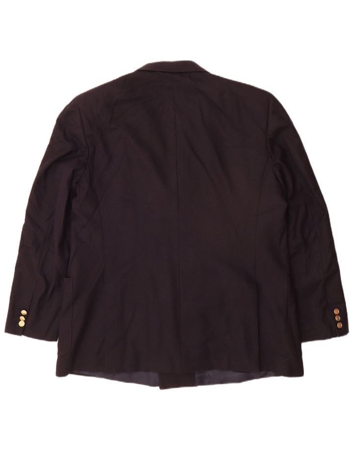 Burberrys Ανδρικό μπουφάν Blazer με διπλό στήθος IT 56 XL Navy Blue Wool
