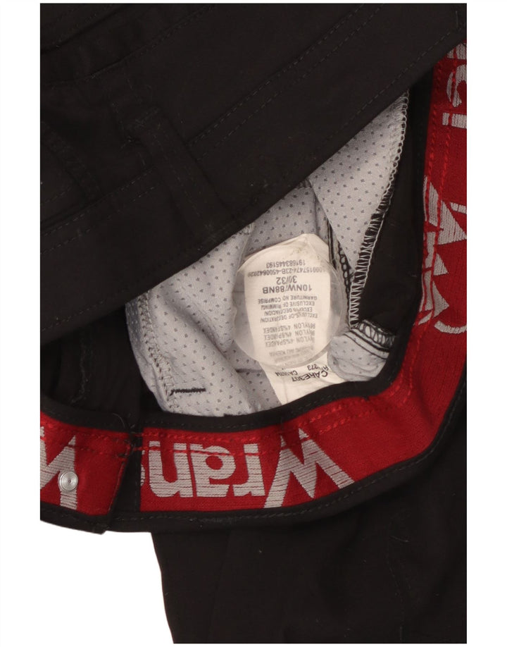 Ανδρικό ίσιο παντελόνι φορτηγού πεζοπορίας Wrangler W30 L32 Μαύρο νάιλον