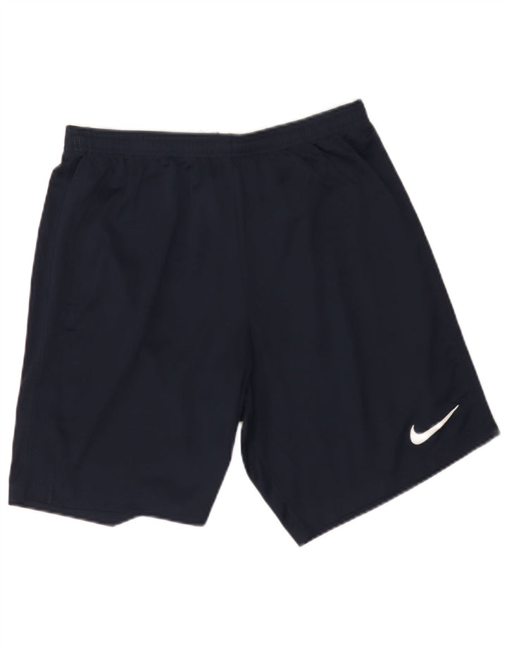 Ανδρικό αθλητικό σορτς Nike Dri Fit με μεγάλο μπλε ναυτικό πολυεστέρα
