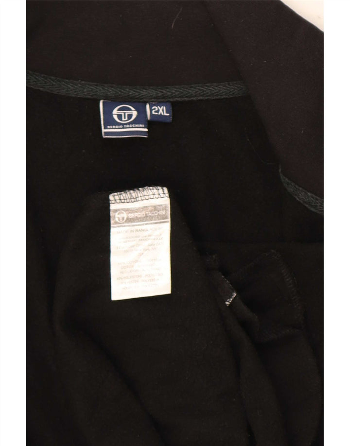 Ανδρική φόρμα Sergio Tacchini Top Jacket 2XL Μαύρο βαμβακερό
