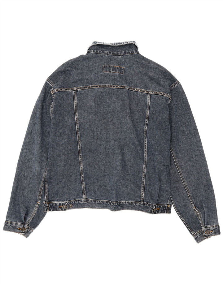 OLD NAVY Ανδρικό Τζιν Μπουφάν UK 40 Μεγάλο Βαμβακερό Navy Blue