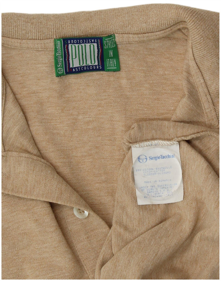 Ανδρικό μπλουζάκι πόλο Sergio Tacchini, Βαμβακερό μεσαίο μπεζ
