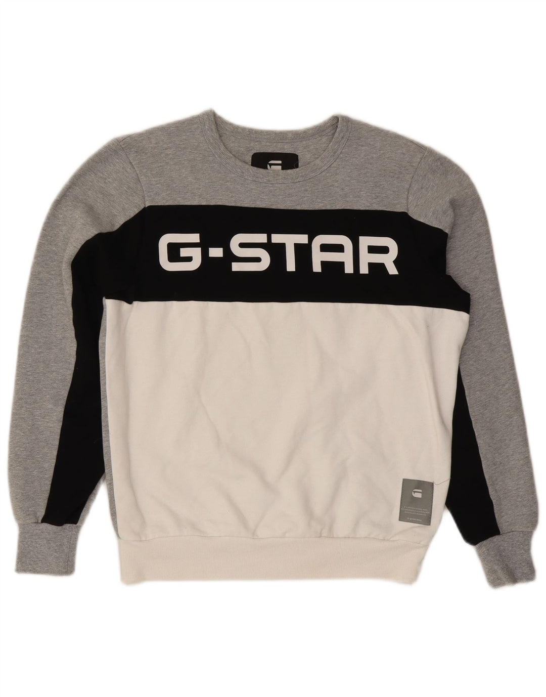 Ανδρικό γραφικό φούτερ G-STAR Jumper Μεσαίου Γκρι χρώματος πολυεστέρας