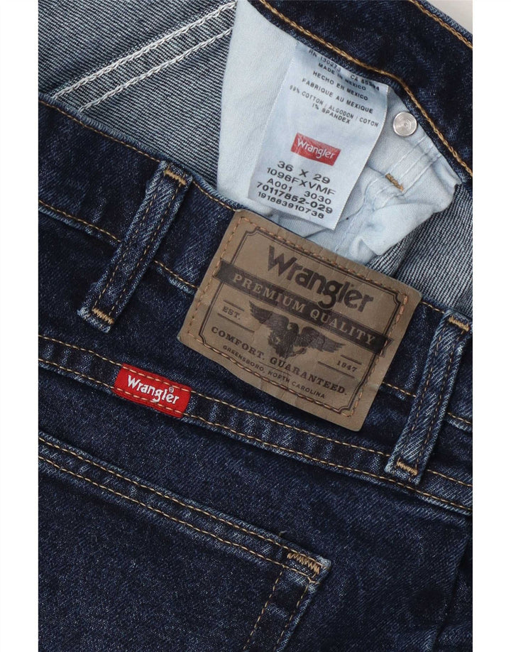 Ανδρικό τζιν Wrangler ίσιο W36 L29 Μπλε βαμβακερό