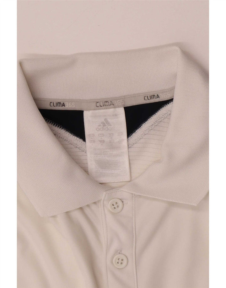 Ανδρικό πουκάμισο Adidas Clima 365 Polo Medium White Colourblock Polyester