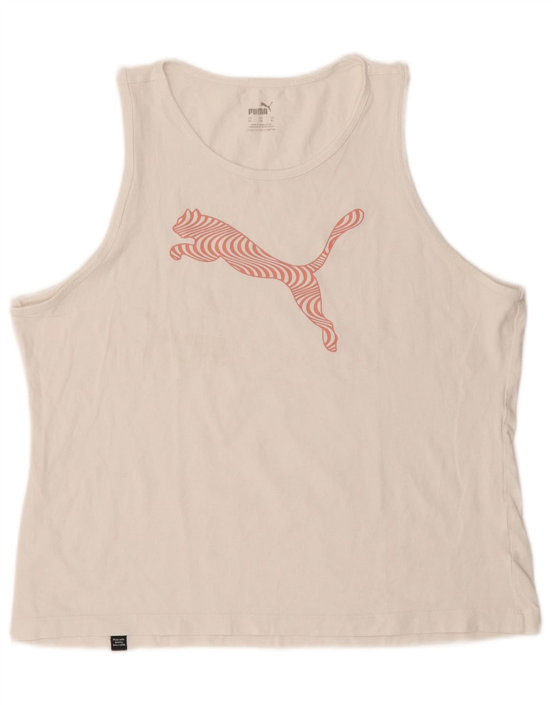Puma Γυναικείο Γραφικό Γιλέκο UK 18 XL Λευκό