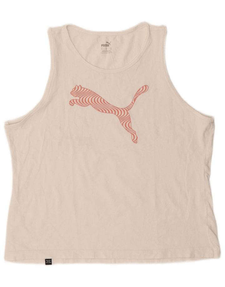 Puma Γυναικείο Γραφικό Γιλέκο UK 18 XL Λευκό