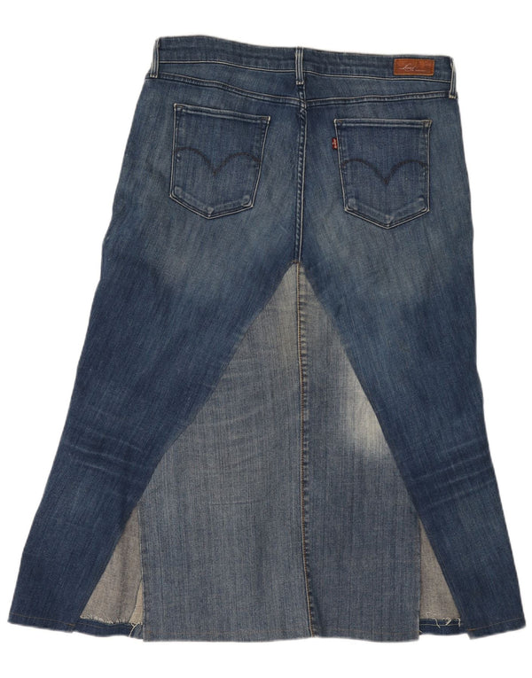 Γυναικεία Demi Curve Skinny τζιν φούστα της Levi's W32 μεγάλη μπλε βαμβακερή
