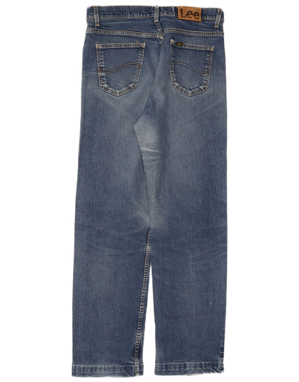 LEE Mens Brooklyn Straight Jeans W36 L34 Blue Cotton