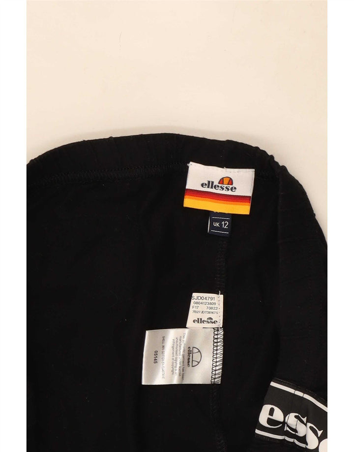 Ellesse Γυναικείο Γραφικό Κολάν UK 12 Μεσαίο Μαύρο Βαμβακερό