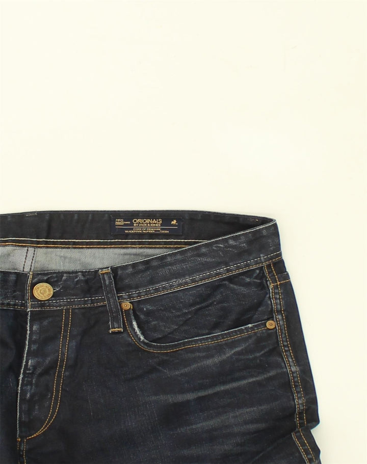 JACK & JONES Womens Originals Straight Jeans W38 L28 Blue Cotton | Vintage Jack & Jones | Thrift | Second-Hand Jack & Jones | Used Clothing | Messina Hembry 