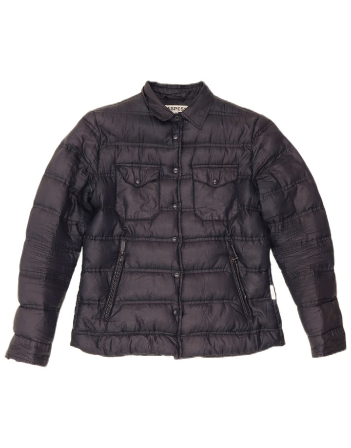 Aspesi Γυναικείο μπουφάν UK 12 Medium Navy Blue Polyester