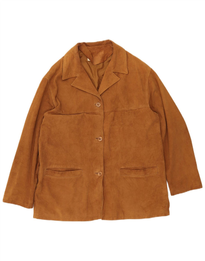 MASTERPELLE Γυναικείο Suede Jacket IT 48 XL Καφέ Δερμάτινο