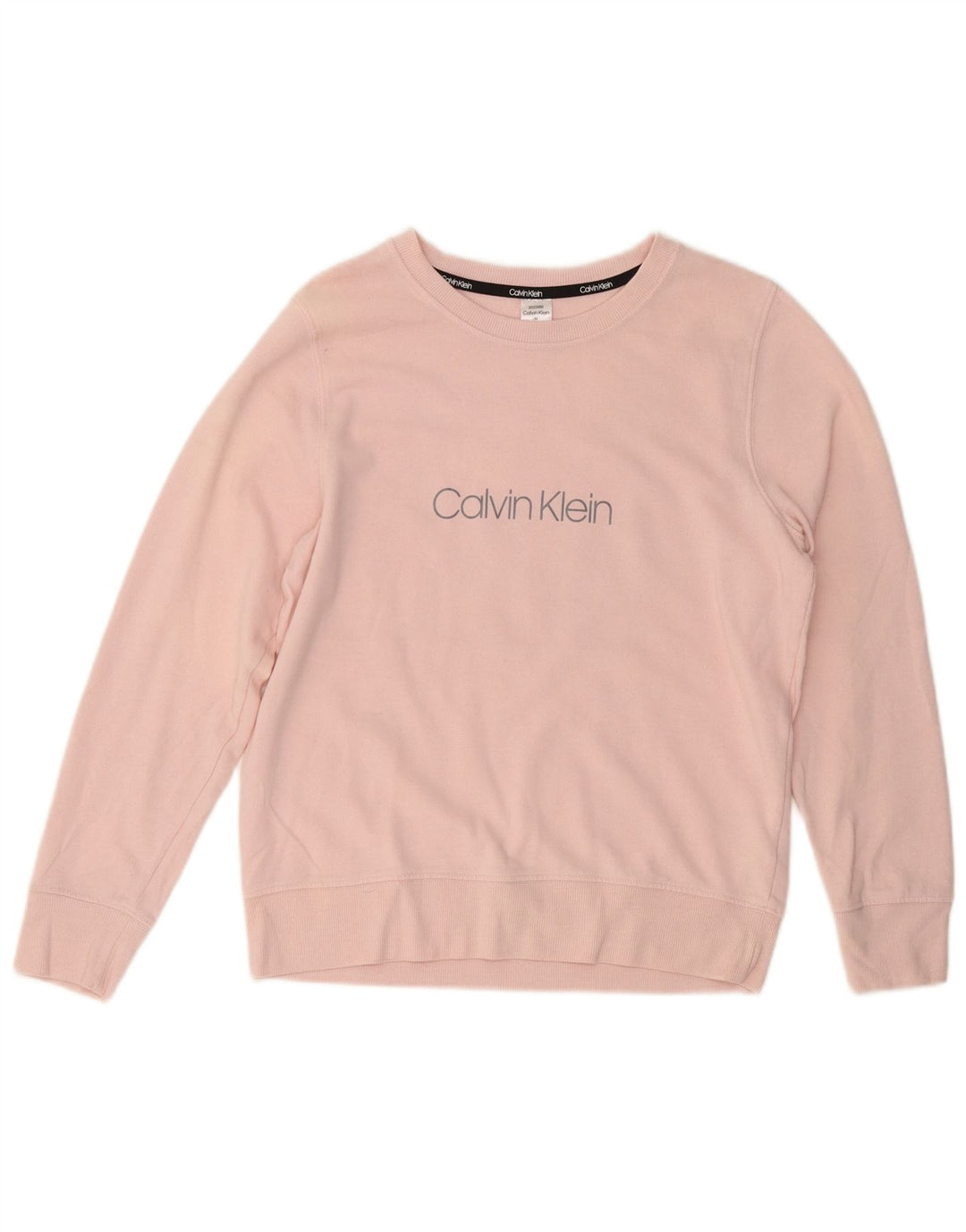 Γυναικείο γραφικό φούτερ CALVIN KLEIN Jumper UK 14 Μεσαίο ροζ βαμβακερό