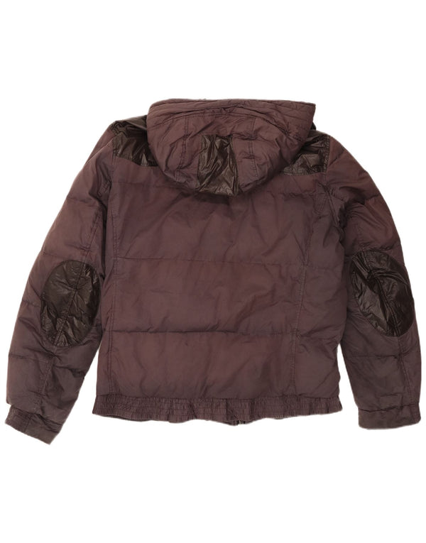 Ανδρικό μπουφάν με κουκούλα Hugo Boss UK 38 Medium Maroon