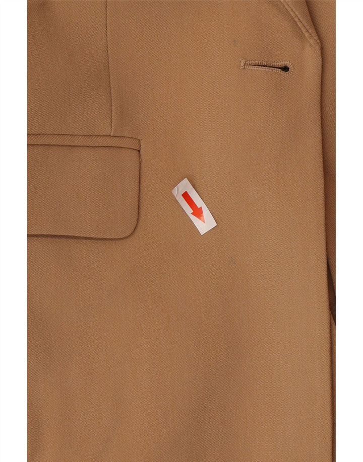 Zara Γυναικείο Μπουφάν 1 Button Blazer UK 6 XS Beige Polyester