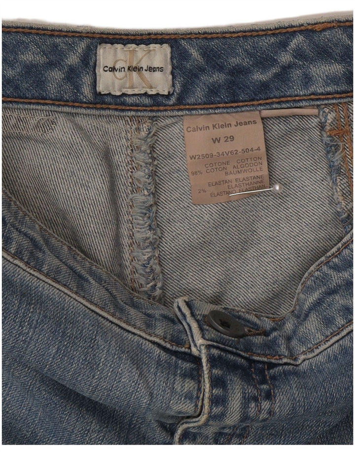 Γυναικείο τζιν ίσιο Calvin Klein W29 L35 Μπλε βαμβακερό