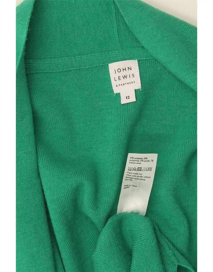 John Lewis Γυναικείο Longline Open Cardigan πουλόβερ UK 12 Medium Green