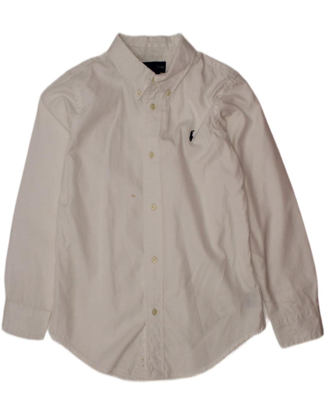 Ralph Lauren Boys πουκάμισο 6-7 ετών Λευκό βαμβακερό