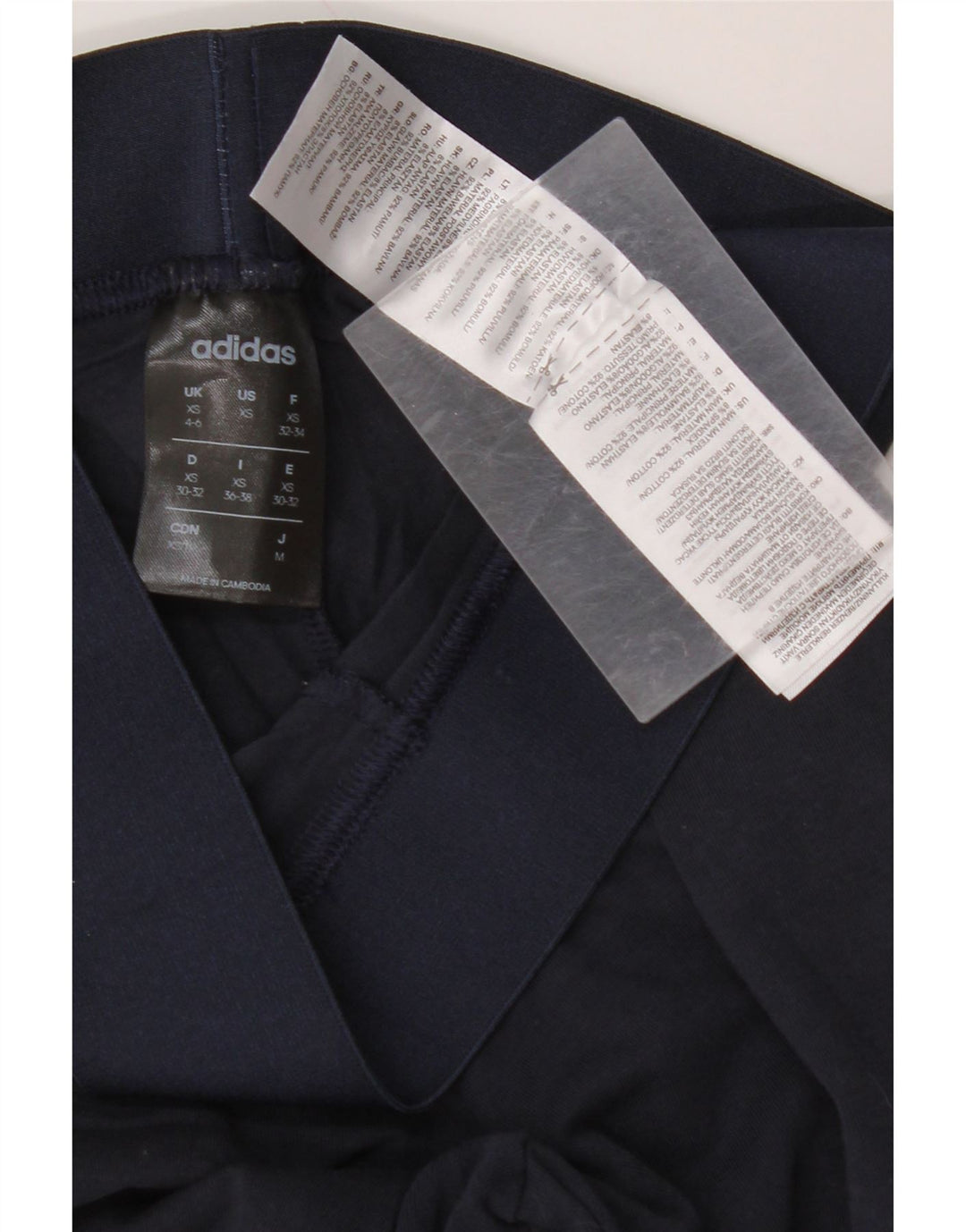 Γυναικείο κολάν ADIDAS UK 4/6 XS Navy Blue Cotton