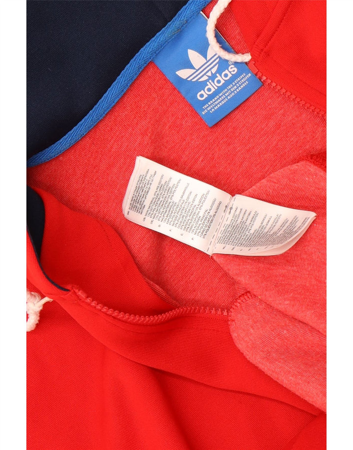 Ανδρικό πουλόβερ Adidas με φερμουάρ XL Κόκκινο πολυεστέρα