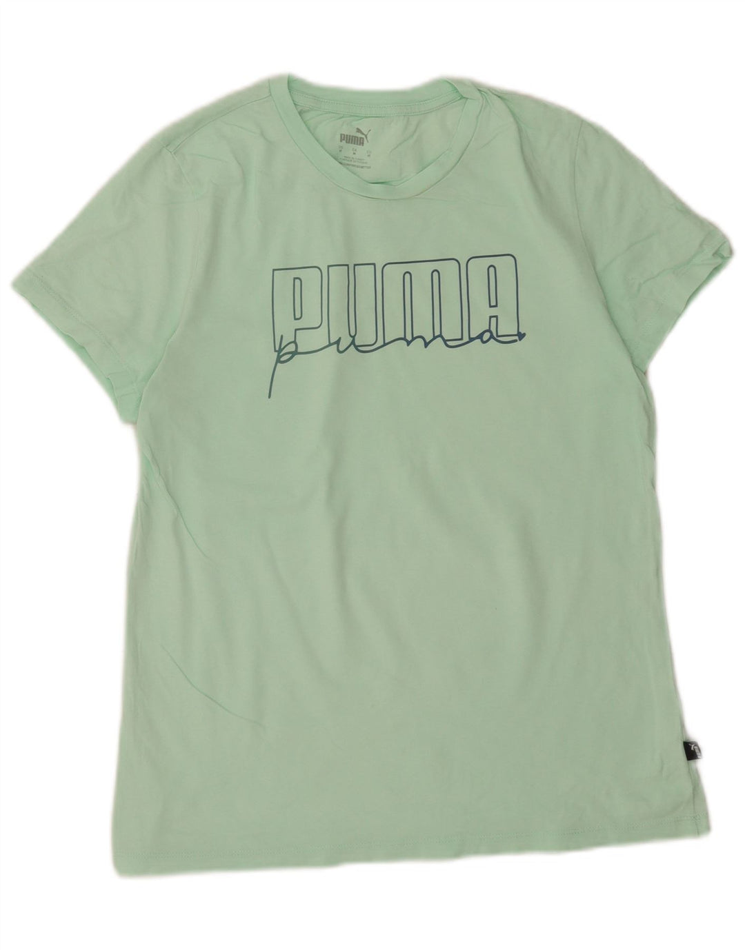 Γυναικείο γραφικό μπλουζάκι Puma Top UK 14 Medium Green