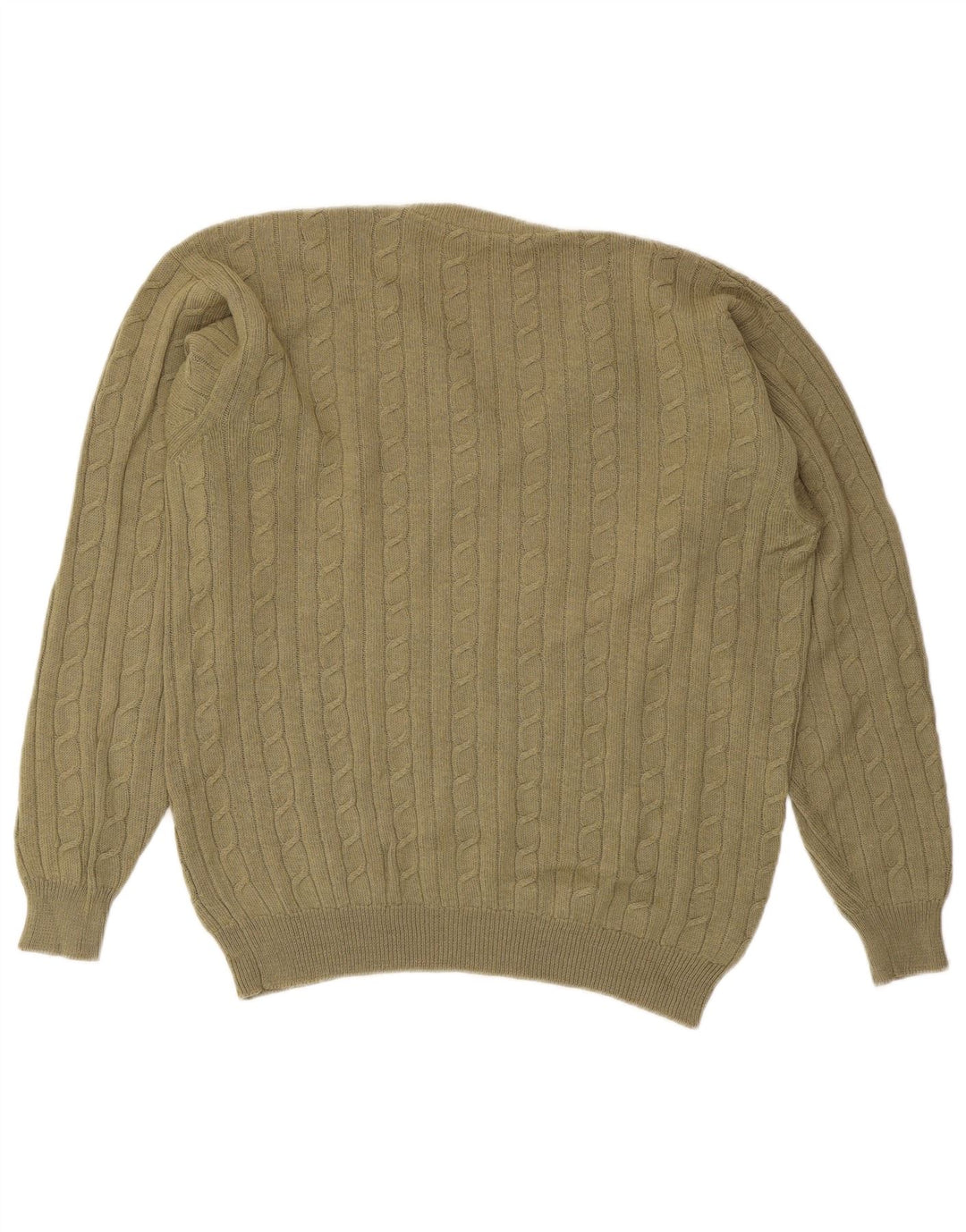 Ανδρικό πουλόβερ V-Neck Vintage Μεγάλο Χακί
