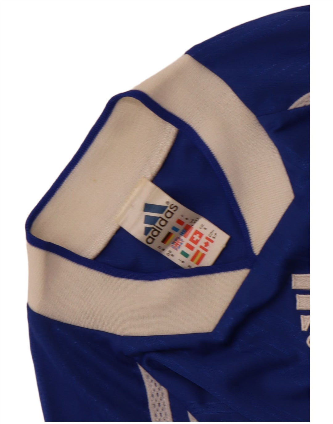 Ανδρικό T-Shirt Adidas Top Small Blue Colourblock Polyester