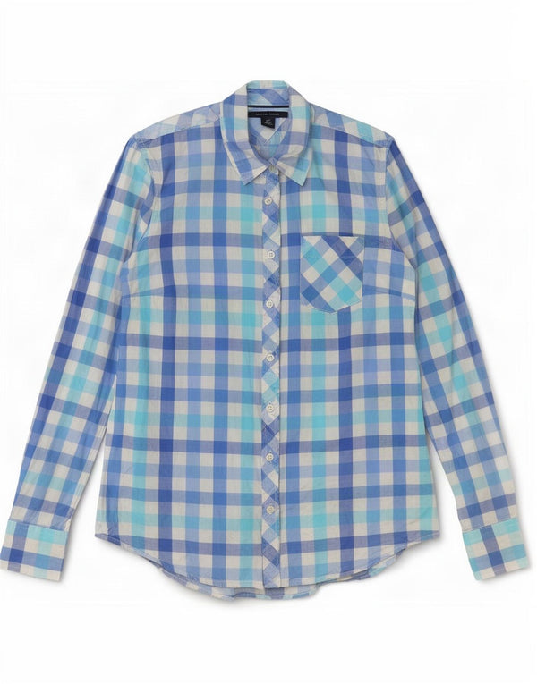 Tommy Hilfiger Γυναικείο πουκάμισο UK 10 Small Blue Gingham Cotton