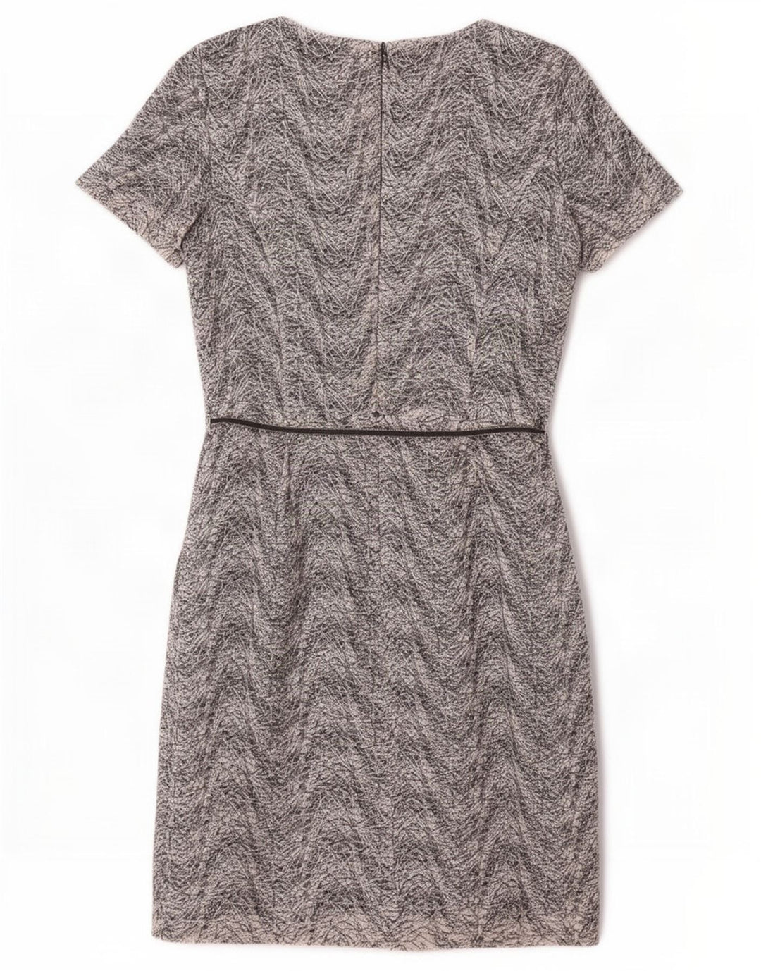 Esprit γυναικείο φόρεμα με θήκη UK 8 Small Navy Blue Chevron Polyester
