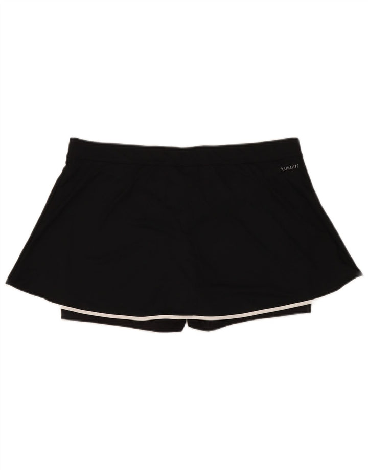 ADIDAS Womens Climalite Skort UK 20/22 XL Μαύρος Πολυεστέρας
