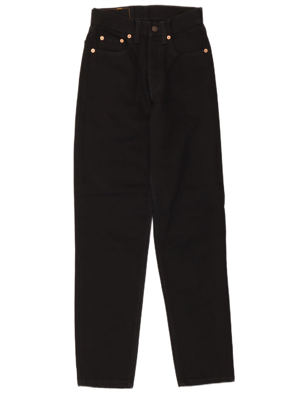 Levi's Womens 891 Tapered Jeans W26 L30 Black Cotton