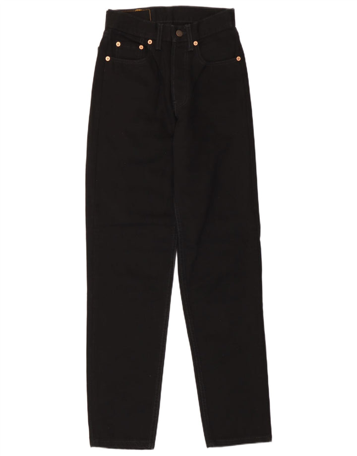 Levi's Womens 891 Tapered Jeans W26 L30 Black Cotton
