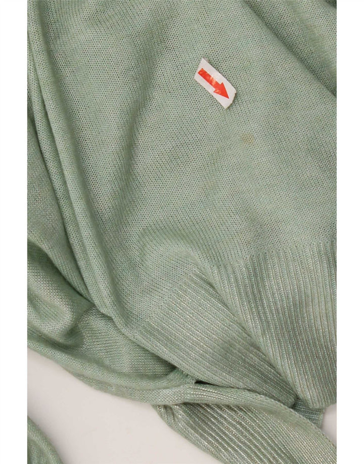 Zara Γυναικείο πουλόβερ με λαιμόκαυστο UK 14 Medium Green